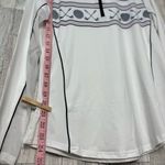 SANSOLEIL Women’s Top golf sports long sleeve White and Navy Size Medium Photo 5