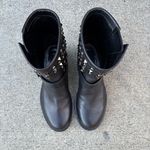 Valentino Garavani Valentino Rockstud Rolling Noir black leather biker motorcycle boots size IT 35 Photo 9