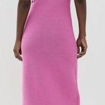 Amur Allegra crochet Floral Knit Midi pink pearl sleeveless pullover size large Photo 1