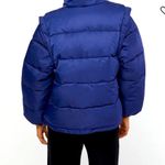We Wore What  Zip off sleeve puffer coat blue size M NWT Photo 2