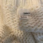 Garage || White heavy, warm scoop neck, long sleeve over sized sweater Photo 3