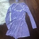 Urban Outfitters NWT  purple Sasha velvet romper Photo 3
