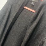 Forever 21  black gray cardigan duster with hood size small Photo 3
