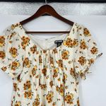 Hot Topic  Sunflower Puff Sleeve short Dress yellow floral cottagecore size large Photo 5