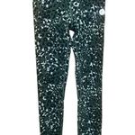 Cream Yoga Nancy Ribbed Green Cheetah Leggings Size M Photo 4