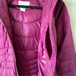 Columbia  Karis Gale Long Hooded Jacket Marionberry size XS Photo 3
