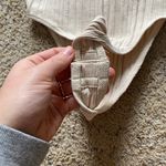 ZARA ‼️ Beige Ribbed Halter Neck Bodysuit‼️ Photo 4