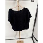 Hatch Maternity Women’s short sleeve blouse Black One Size Viscose Wool Photo 5