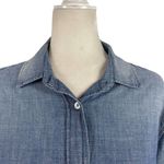 See By Chloe  Womens Size 6 Long Sleeve Chambray Button Front Midi Shirtdress Photo 15