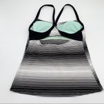 Nike Active Performance Workout Tank Top Black & White Stripes Size Small Photo 5