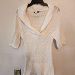 Sweater Project  Knit white crowl neck sweater size medium Photo 0