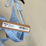 SKIMS  Bridal Triangle Silk Bralette in‎ Glacier size M NWT Photo 7