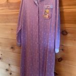 Disney Vintage  Night Gown Purple Pajamas Embroidered Winnie The Pooh Size M Photo 0