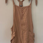 Aerie  Tan Short Overalls NWT Photo 0