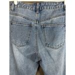 Princess Polly  Light Wash Mom Distressed High Waisted Denim Blue Jeans Size 4 Photo 5