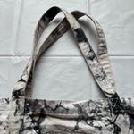 PINK - Victoria's Secret PINK Victoria’s Secret Black and Gray Acid Tie Dye Zip Top Canvas Tote Photo 7