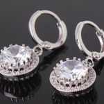 ✨HP✨Silver Tone Round Drop Dangle Earrings✨ Silver Photo 0