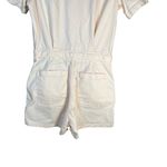 Levi's  Romper Womens Size‎ Small Light Pink Short Sleeve Tie Waist Button Front Photo 8