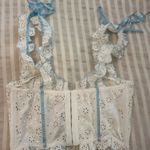 Love Shack Fancy Lace Corset Top Photo 2