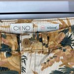 Anthropologie ‎ Chino Stretch Relaxed Fit Pants Tropical Floral Print 25 Petite Photo 2