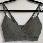 Aerie NWT  Wireless Allover Floral Lace Bra in Green Photo 1