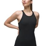 prAna  Black Ribbed Fitted Becksa Sleeveless Tank Top Small Photo 5