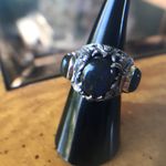 Artistic Natural Labradorite Sterling Silver Cocktail Ring Size 6 Blue Photo 6
