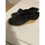 Ralph Lauren Lauren By  Womens Black Wedge Slingback Size‎ 8.5 B Photo 4