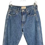 SLVRLAKE London Jeans Size 27 Blue Raw Hem High Rise Straight Leg Denim Photo 3
