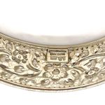 925 Sterling Silver Flower Design Cuff Bracelet Thailand Photo 3