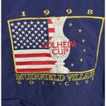 Solheim Cup Windbreaker Embroidered Muirfield Village Golf Club VTG 1998 USA 2X Blue Photo 2