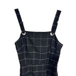 Bebop  Black Grid Plaid‎ Mini Dress Schoolcore Grommet Straps Zipper Back Women S Photo 3