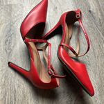 Christian Siriano Red Strappy Heels Size 9 Photo 11