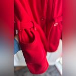 Miss Lili Red Hooded Belted Peacoat Women’s Size Large RN 57685 Photo 7