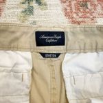 American Eagle Vintage Y2K  Micro Mini Khaki Shorts Size 2 90s Low Rise Festival Photo 6