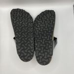 Birkenstock ‎ Black Faux Patent Leather Gizeh Sandals Made in Germany Sz EU 37 W6 Photo 8