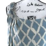 Moulinette Soeurs Anthropologie 100% Silk Blue Cream Roman Sleeves 10 Photo 9