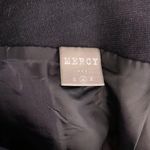 Mercy Micro Corduroy Mini Pencil Skirt S Blue Pockets Lined Ziper Flat Front Photo 4