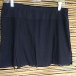 PEACHY TAN L Golf Swim Tennis Pleated Look Skort in Black Size L Photo 0