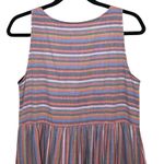 Madewell  Women’s Scoop Neck Tank Dress Rainbow Stripe Size Small Photo 5