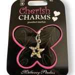 Cherish Charms Jewelled Starfish Star Charm Bracelet NEW NWT Silver Photo 0