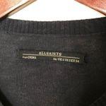 ALLSAINTS Teko Navy Blue V Neck Short Sleeve Jumper Knit Top Womens Size 2 Photo 6