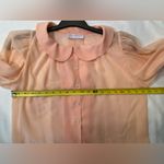 Blair‎ Woolverton Vintage 2 piece skirt and shirt Pastel Cotton Size 12 Orange Photo 6