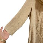 Ali Miles Women Large Beige Tan Long Sleeve Shirt Top Slouchy Lagenlook Spring Photo 2