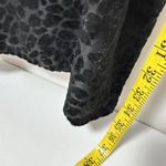 Wild Fable Y2k Cheetah Square Neck Flocked Velvet Black Mini Dress Animal Print Burnout Photo 6