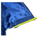 Victoria's Secret Gold Label  small satin royal blue nightgown slip dress Photo 9