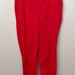 Kut From The Kloth  | Tapered Trouser Cropped Cherry Red Ankle Pull On Pants | 16 Photo 0