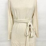 Eloquii  Tie Wrap Tunic crewneck sweater plus size beige Photo 0