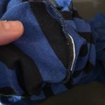 EO Design Royal Blue and Black Striped Cowl Neck Sweater Size L Photo 4