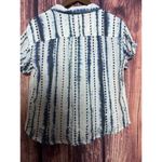Sundance  Shirts Womens S Blue White Button Down Shirt Collared Shirt Casual Top Photo 4